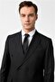 Black Slim Pointed Collar Side Pocket 6 Drop Suit - 3