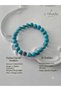 Certified 8 mm Zircon Stone, Turquoise Natural Stone Bracelet