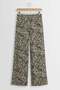 Comfortable Fit High Waist Wide-Leg Viscose Mix Women's Trousers - 7