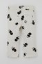 Girl's Jean Trousers with Floral Pattern and Slits on the Legs, 1.5-5 Years Old, Ecru - 5