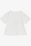Girl's Crop T-Shirt Happiness Themed 8-14 Years, Ecru - 4