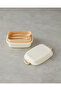 Yummy Food Plastic Lunch Box Cream - 2