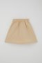 Girl's Skirt with Bow Accessories and Elastic Waist, Ages 6-12, Cream - 7