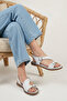 , Women's Genuine Leather Sandals 1611020Z5407 White - 2