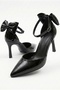 Women's Bow 🎀   Evening Dress Patent Leather Heeled 7cm Stylish Shoes
