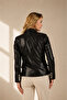 Klasik Blazer Hakiki Deri Ceket - 4