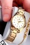Waterproof Women's Wristwatch Gold Color Steel Band + Gift Bracelet Dkby2035C3 - 3