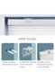 4pcs Cordless Shade Mounting Brackets with Metal Clips,Stainless Steel Brackets for 25mm Pleated and Honeycomb Blinds,Includes Screws and Expansion Tubes - 3