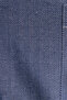 Men's Regular Fit Classic Cut Cotton Short Sleeve Dobby Navy Blue Shirt - 4