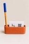 Concrete Tile Colored Pen Business Card Holder - 3