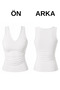 Women's Double Layer Lycra Undershirt Triple Set (95% Cotton) (Pink, Blue, Gray Melange) - 2