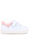 Bob Genuine Leather White Nubuck Pink Velcro Baby Sneaker Shoes - 3