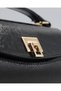 Women's Black Ilay Model Lock Detailed Crossbody Bag