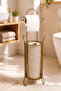 AngDesign Metal Basket Toilet Paper Holder Stand - Antique - 5
