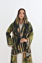 Plum Geometric Circle Abaya - 5