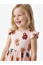 Ruffle Detail Floral Print Pink Baby Girl Dress 6Smg80027Ak - 2