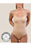 Women's Rope Strap Snap Bodysuit, Soft Modal - Cotton Blend, Hooked Bodysuit, 1 Piece. Skin (Beige) - 2