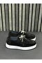 Black Suede Leather Men's Sneakers - 6