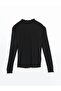 High Neck Women's Ribbed Bodysuit (S5) - 5