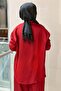 Yaka Gold Buttoned Asymmetrical Cut Tunic Trouser Set - 4