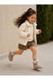 Girl's Butterfly Figure Beige Color Non-Slip Sole Boots - 3