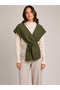 Single Color Knitwear Acrylic Daily Office Shawl - 2