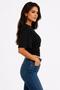 Natural Viscose Blouse with Wide Sleeves and Fitted Waist - 2
