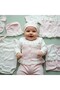 0-3 Months Girls' Baby Set with Chick and Flower Embroidery, Organic Cotton, Premium Set of 10 - 2