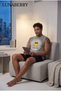 Father's Day Men's Cotton Singlet Shorts Set Angry Duck Sportsman, Basketball, Fitness, Jogging, Home Wear - 6