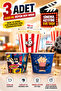🍿   3 Pieces XXL Large Size 🍿   Corn Bucket Chips Bucket Popcorn Bowl Unbreakable Bucket 🍿   4300 ml 🍿   Large Size Popcorn Bucket Movie Enjoyment Cinema Enjoyment Popcorn Bucket Party Birthday Giant Size Bucket XXL - 3