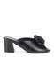 Rosette Flexible Soft Non-Slip Sole (4/6 cm) Black Patent Leather Handmade Rose Detailed Women's Thick Heeled t - 6