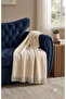 Summer 170X230Cm Fringed Tasseled Cotton Sofa Throw, Shawl - Multi-Purpose Sofa Bed Cover, Picnic Blanket, Tv Blanket Light Cream - 5