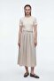 Belt Detailed Midi Length Dress