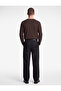 Cotton Long Sleeve Crew Neck Basic T-Shirt - 3