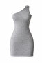 One-Shoulder Glitter Dress - 3