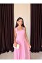Women's Square Neck Thick Strap Design Dress - 3