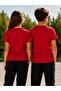 Plain Red Children's T-Shirt - 100% Cotton Unisex Model (One Size, It Is Recommended to Go up a Size) - 2