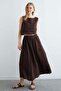 Muslin 2-Piece Set with Elastic Waist and Tasseled Skirt - 5