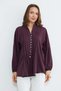 Fullamodest Pleated Kolu Tie-Detail Shirt