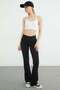 Ribbed Rope Strap Cross-Back Bustier - 4