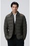 Haki Puffer Coat Ceket