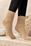 Original Women's 3-Pair Premium Thick Drawstring Slouchy Long Socks Soft Textured Cotton Terry Sole Boot Socks Compatible with Aerobics Knee-Length Dust Socks Home Sleep Warm Winter Socks Set - 3-Pack - 6