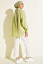 Women's Striped Oversize Shirt 1346 - E.Green - 4