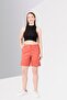 Women Regular Fit Plain Chino Shorts, Rust Brown - 2