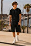 Men's Trend Crew Neck Comfortable Basic Black T-Shirt - 3