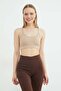 Ribbed Rope Strap Cross-Back Bustier - 2