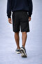 Men's Casual Summer Black Linen Shorts with Cargo Pockets - 6