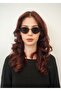 Unisex Geometric Sunglasses Black Frame Smoked Glass Uv Protection Emma C1 - 3