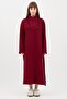 Zippered Sweatshirt Claret Red - 2