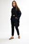 Pleated Front Crepe Trousers Black - 4